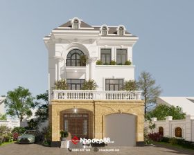biệt thự tân cổ điển 3 tầng nhadep88