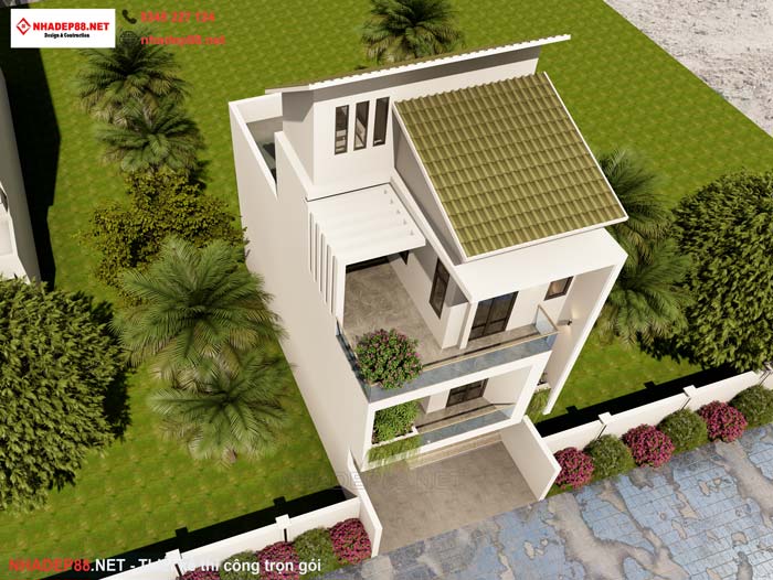 mái chéo 3 tầng nhadep88net