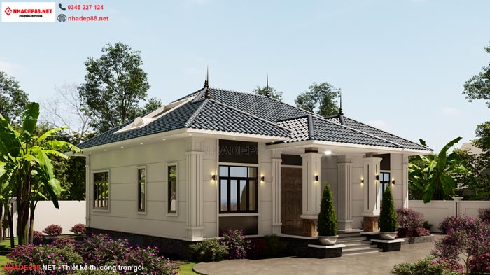 mẫu mái nhật 1 tầng