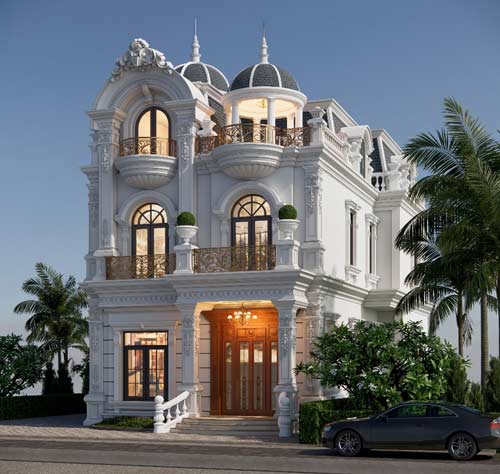 thiết kế kết cấu biệt thự 2 tầng