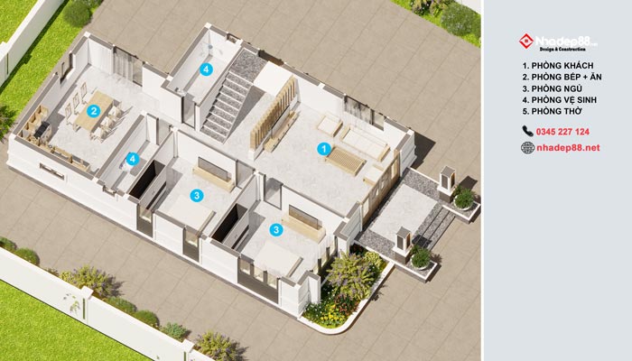 thiết kế mái nhật 2 tầng nhadep88-02