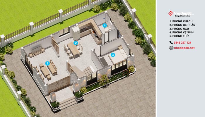 thiết kế mái nhật 2 tầng nhadep88-03