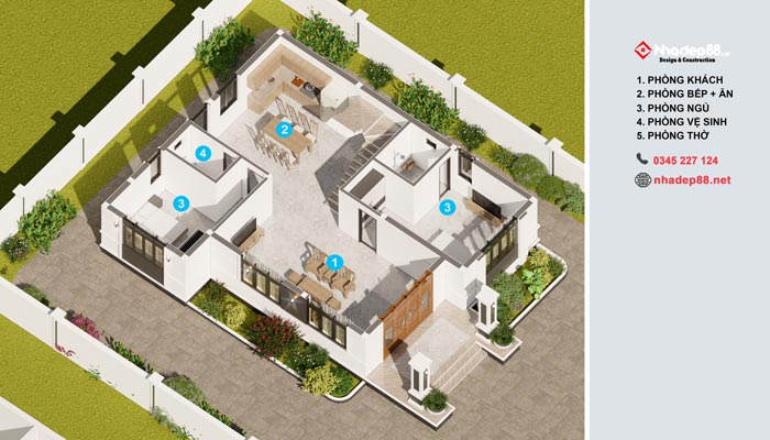 thiết kế mái nhật 2 tầng nhadep88-04