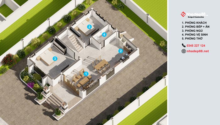 thiết kế mái nhật 2 tầng nhadep88-07