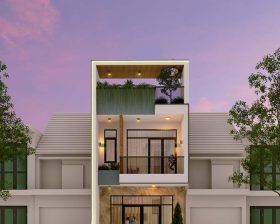 thiết kế nhà phố 2 tầng nhadep88.net