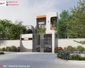 thiết kế nhà phố 2 tầng nhadep88.net