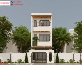 thiết kế nhà phố 3 tầng nhadep88net